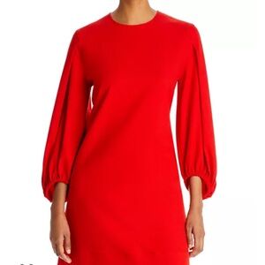 Boss Dageta Elegant Red balloon Sleeve Women's Dress size 2